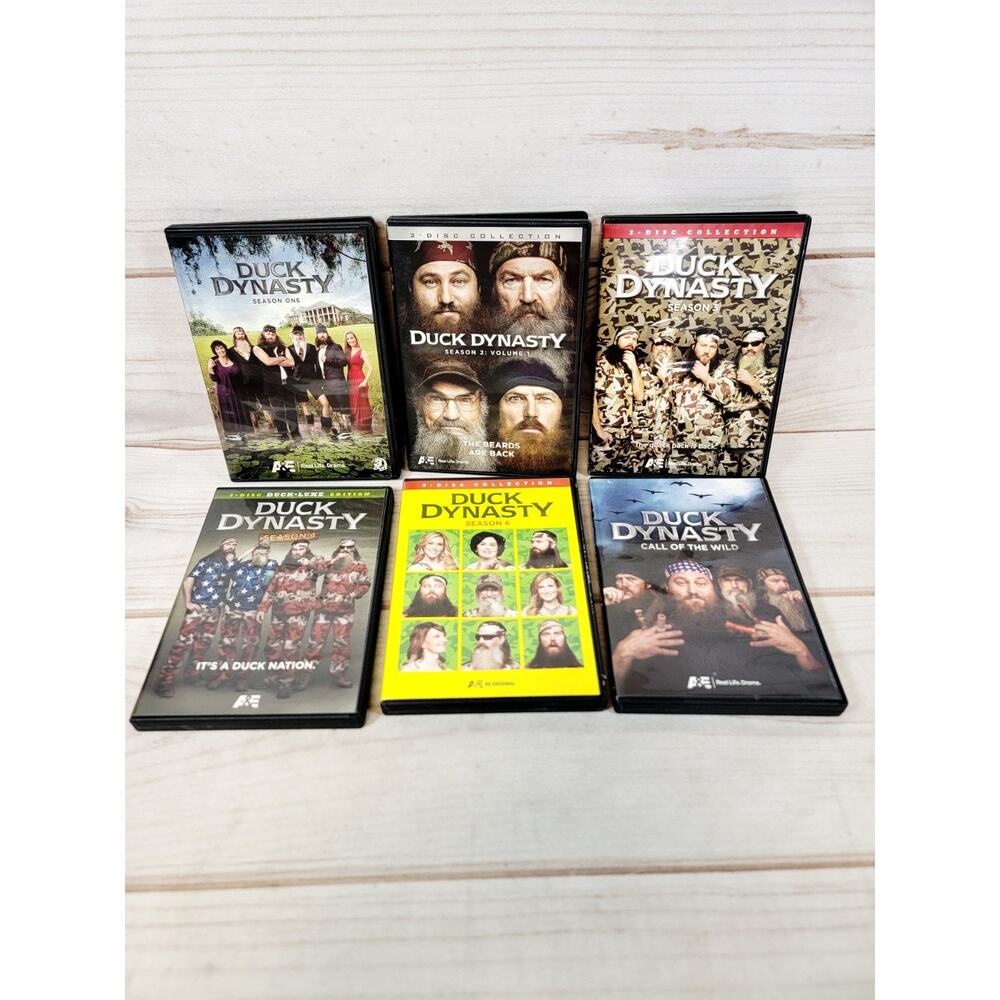 Lot of 6 Duck Dynasty TV Series DVD's Seasons 1, 2,3, 4, 6 & Call Of The Wild